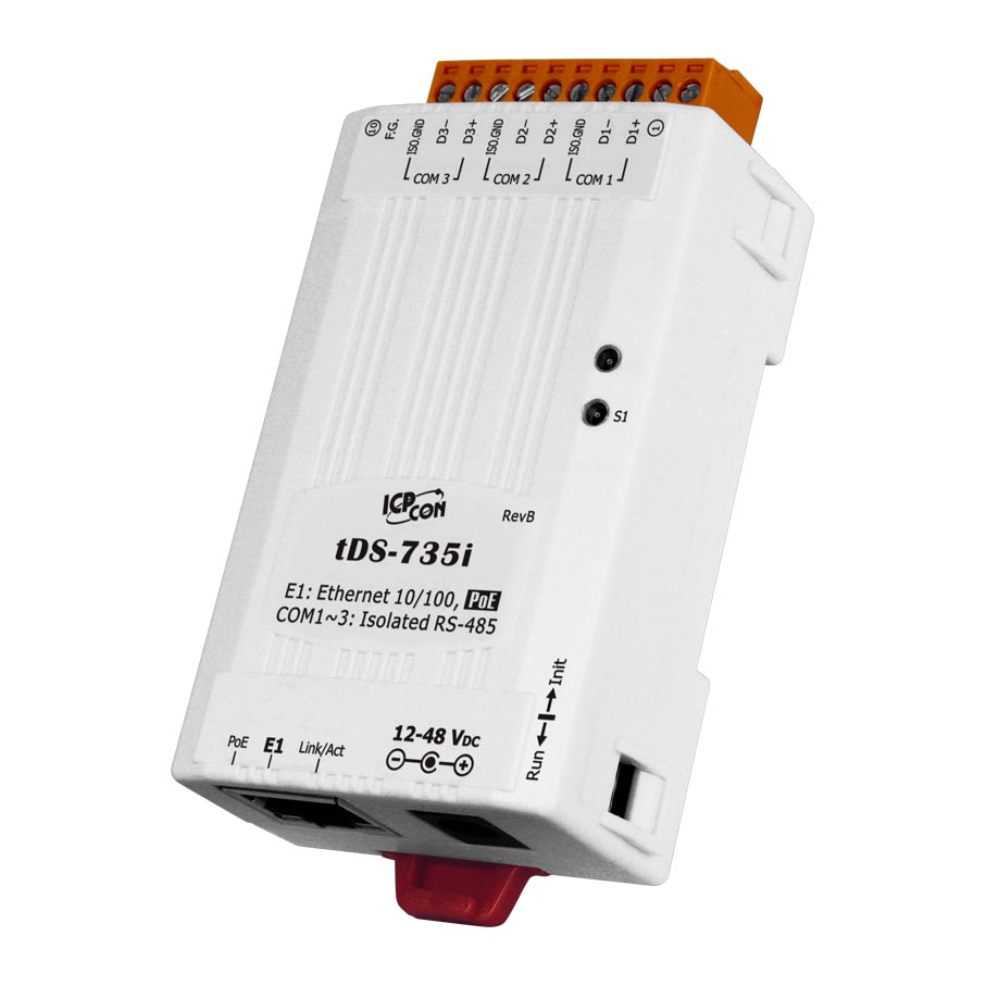 tDS-735i CR » RS-485 - Ethernet Device Server