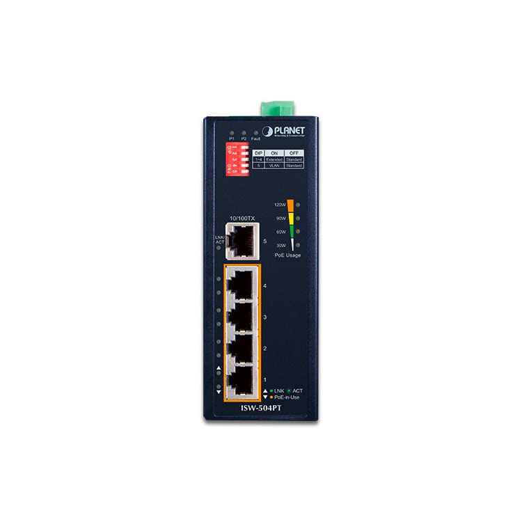 ISW-504PS » 5-port PoE Switch