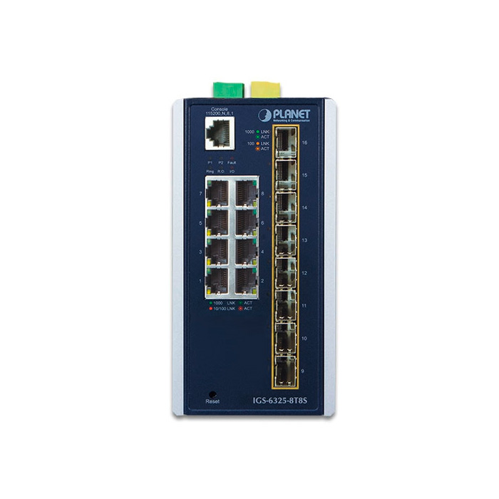 IGS-6325-8T8S » 16-port Gigabit Ethernet Switch