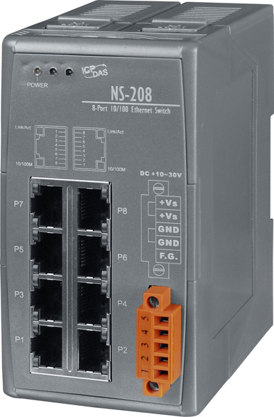 NS-208 CR » 8 Port Ethernet Switch